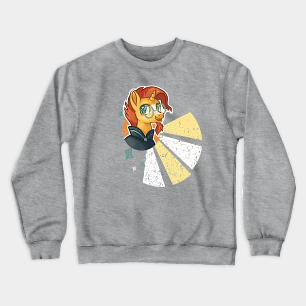 Sunburst vintage cutie mark Crewneck Sweatshirt by Drawirm